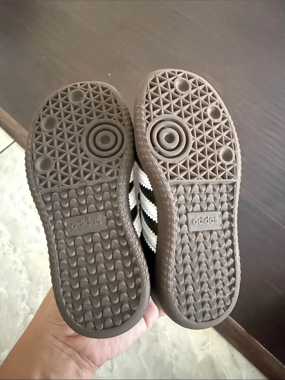 adidas Kids Samba Sneakers - Black and White